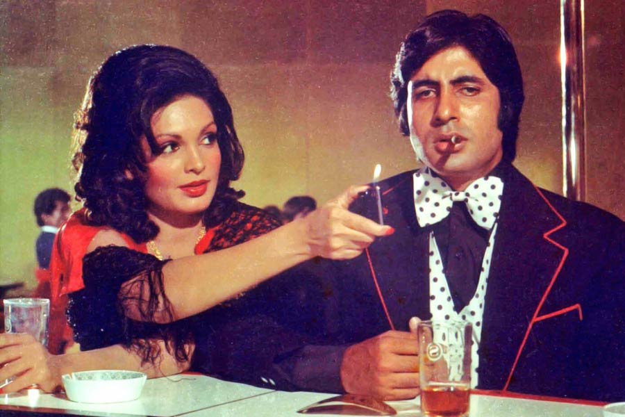 photo of Parveen Babi and Amitabh Bachchan