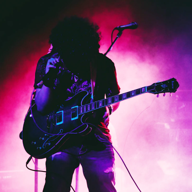 Representational picture of musician