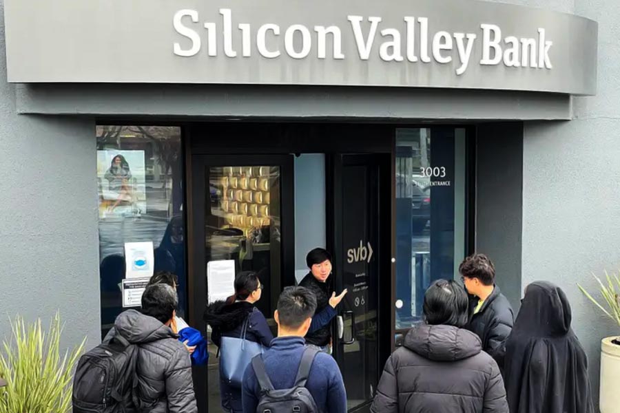 A Photograph of US Silicon Valley Bank.
