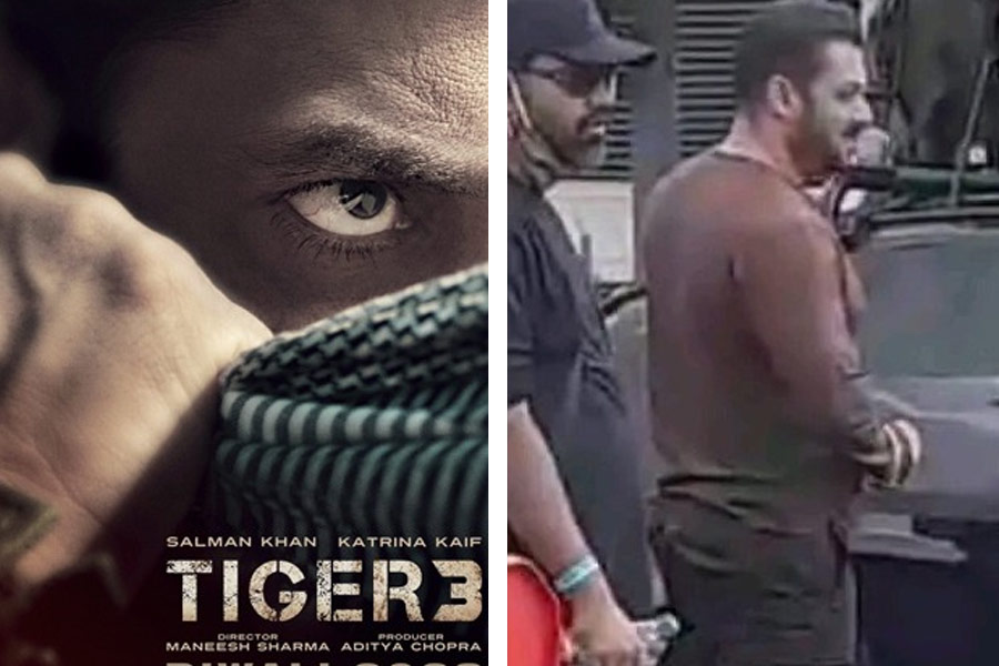 Photos of Salman Khan from the sets of Tiger 3 are leaked and go viral on social media