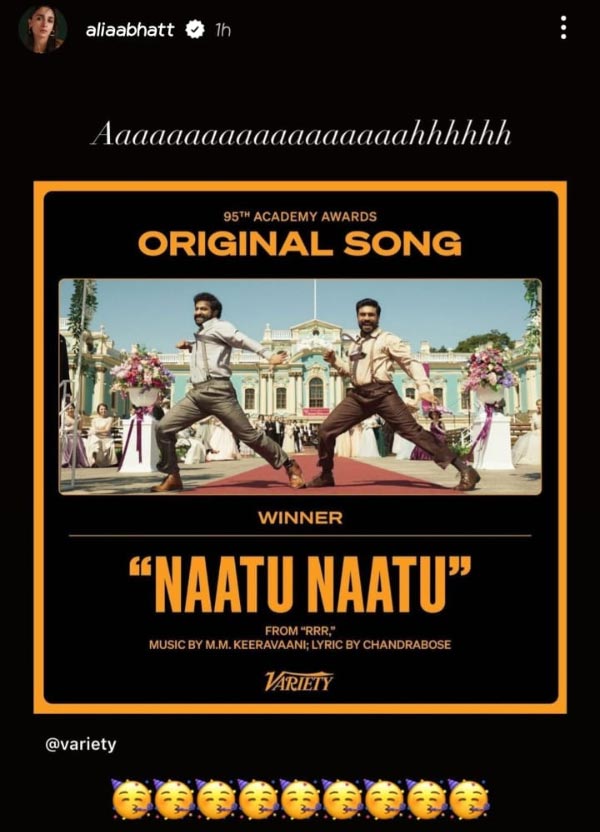 screenshot from Alia Bhatt's story.