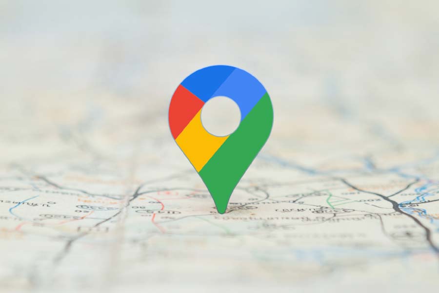 Picture of Google maps app