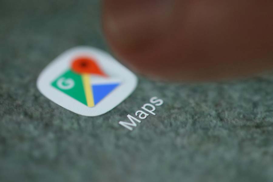 Picture of Google maps app