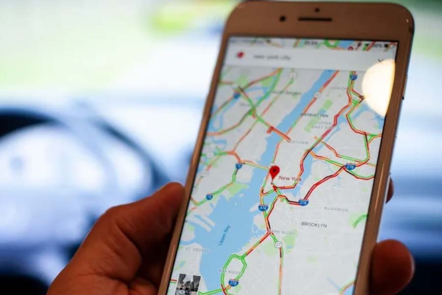 Picture of Google maps app