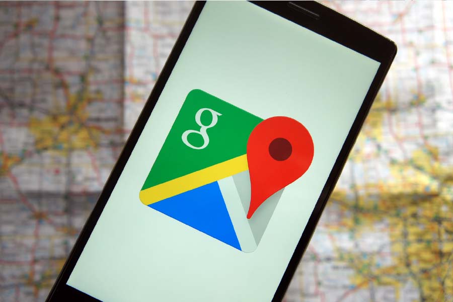 Picture of Google maps app