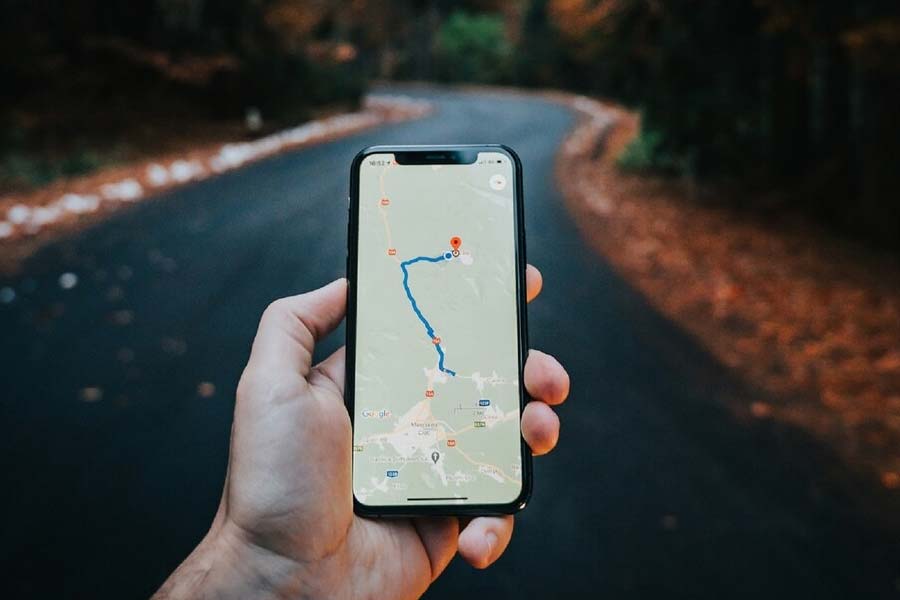 Picture of Google maps app