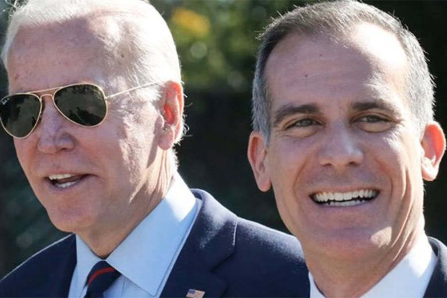 Joe Biden nominated Former Los Angeles mayor Eric Garcetti to be new US ambassador to India