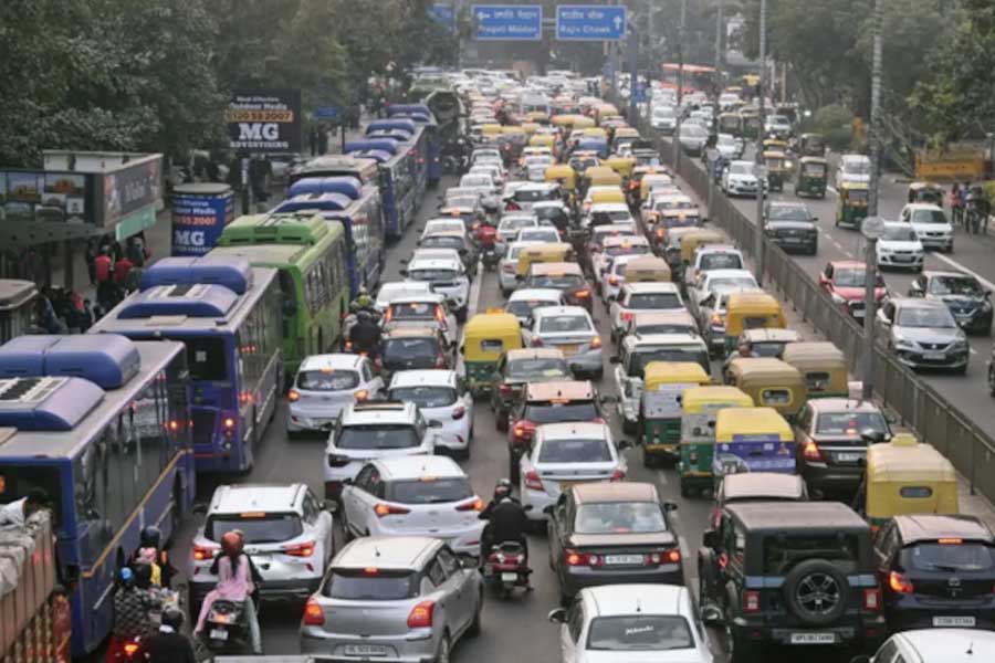 An image of traffic jam