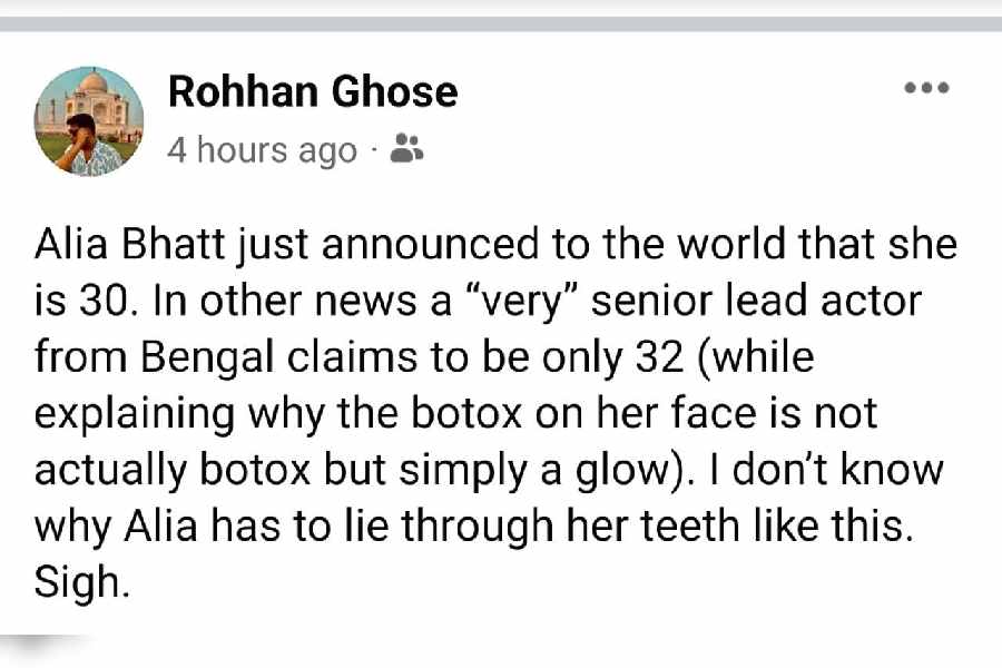 facebook post of tollywood director Rohan Ghose