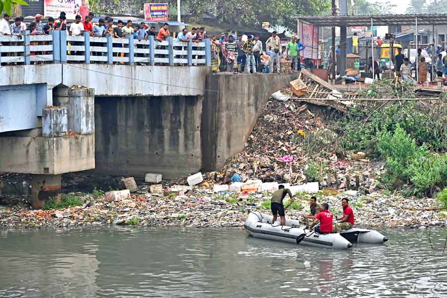 Search operation by Disaster Response Force.