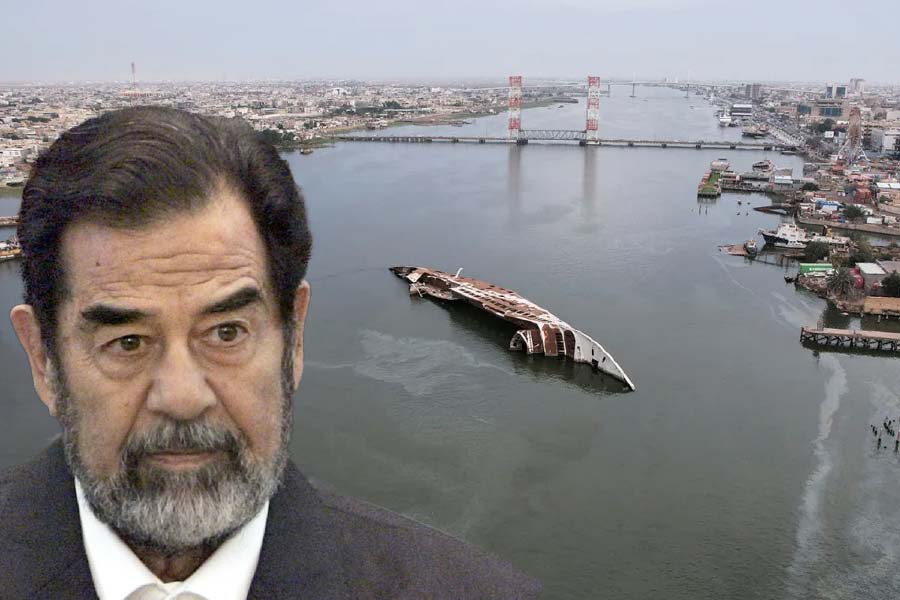 Saddam Hussein now defunct yacht now used for tourist attraction