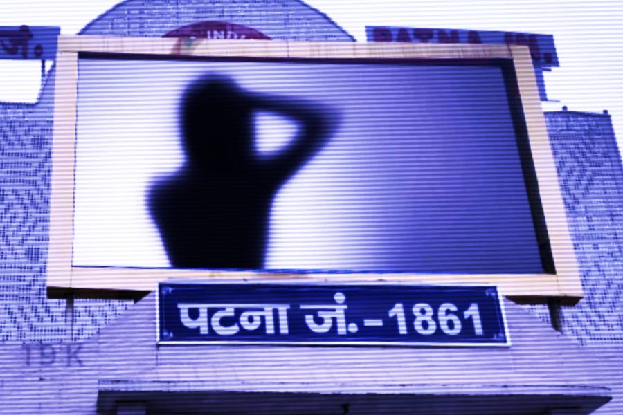 A porn clip plays for 3 minutes in the monitor of Patna rail station 