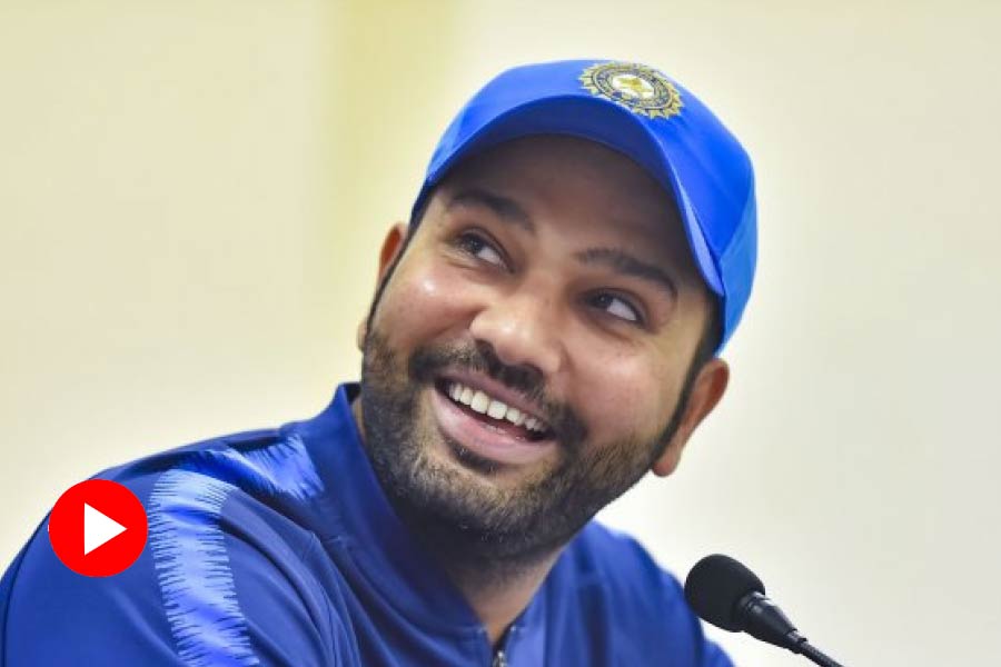 Picture of Indian Captain Rohit Sharma