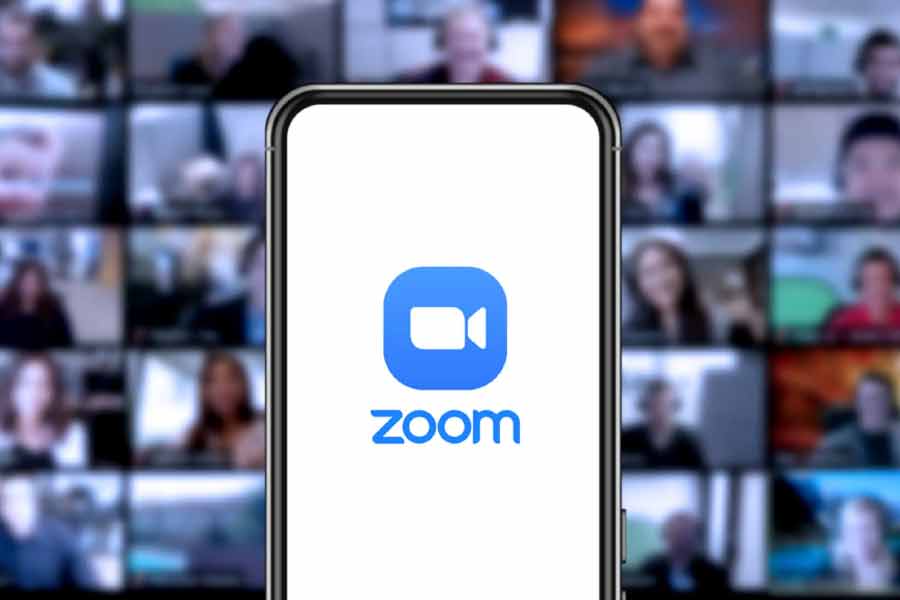 photo of zoom call