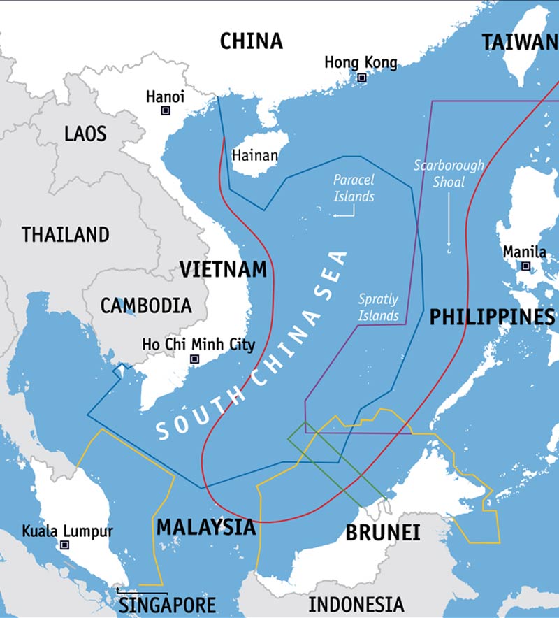 South China sea creates conflict between China and other countries which threatens of another world war.
