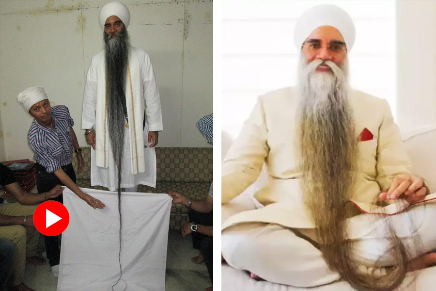 Meet Sarwan Singh of Canada who has world’s longest beard.