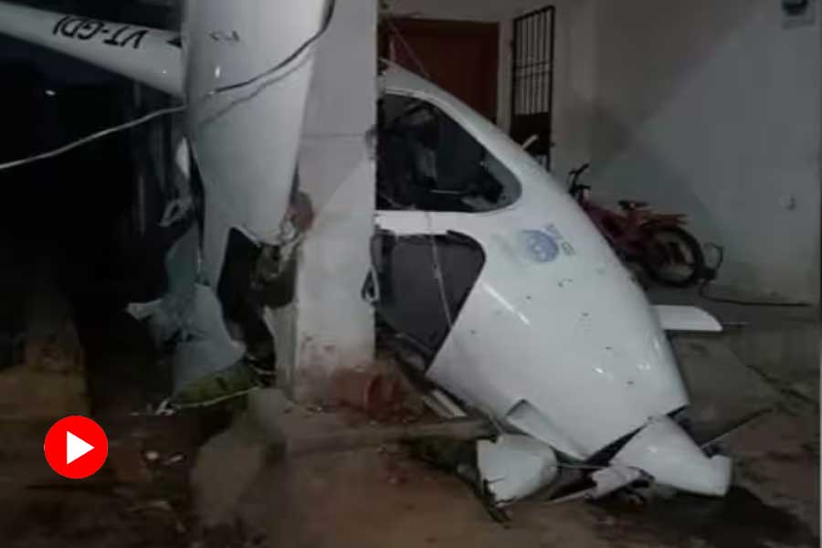 Plane crashed in Dhanbad