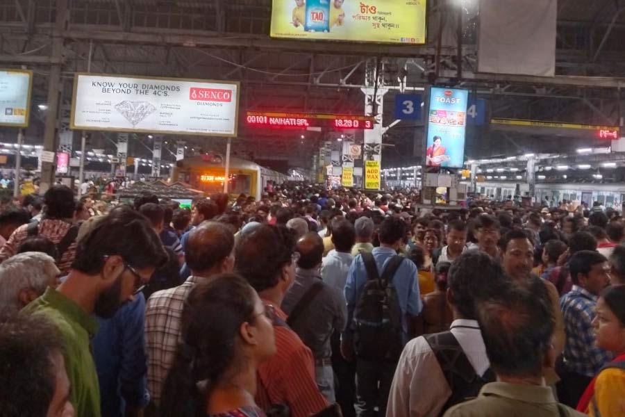 disruption on  train service in Sealdah main section due to a point problem in Naihati