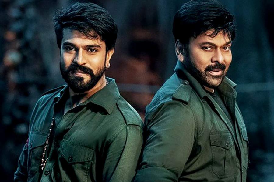 image of ramcharan and his father 