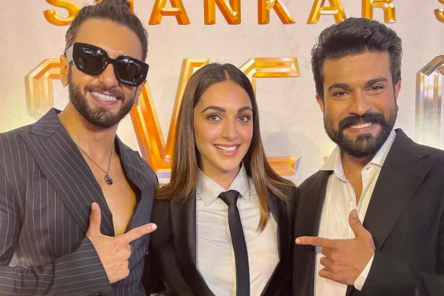 image of ramcharan and Kiara advani