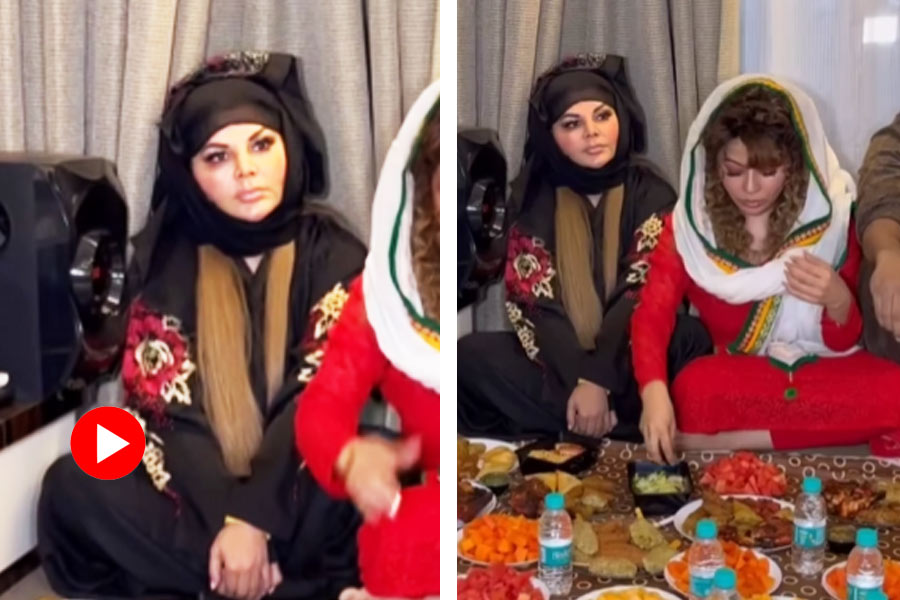 Rakhi Sawant hosts iftar party on the month of Ramzan.