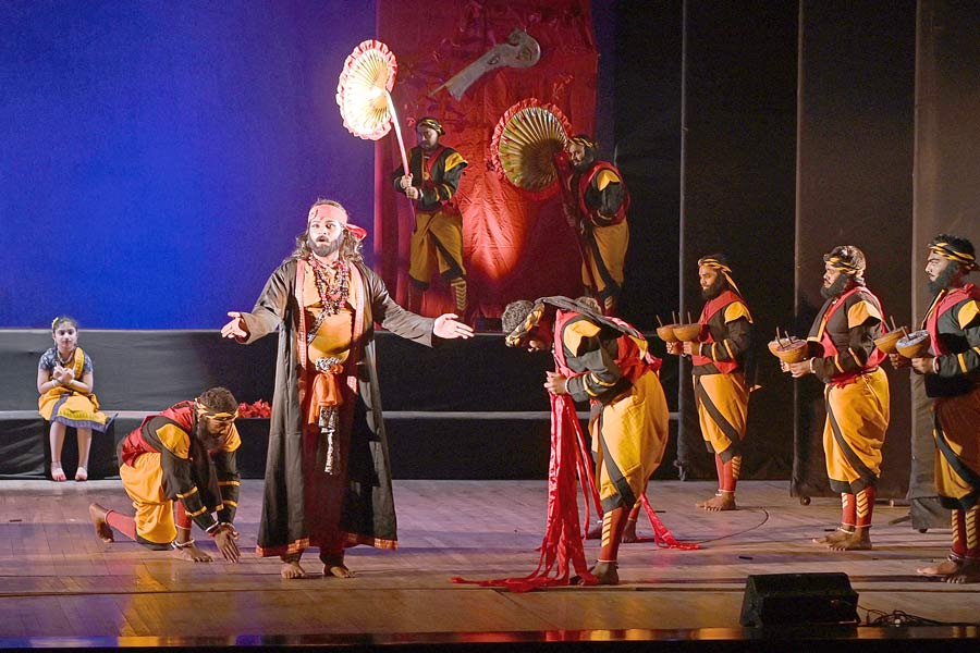 জি ডি বিড়লা সভাঘরে বাল্মীকিপ্রতিভা। ছবি: দেবস্মিতা ভট্টাচার্য