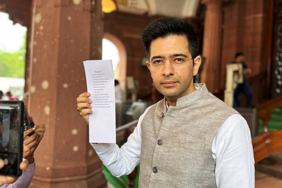 AAP leader Raghav Chadha is a Chartered Accountant who studied in London and is rumored boyfriend of Bollywood actress Parineeti Chopra.