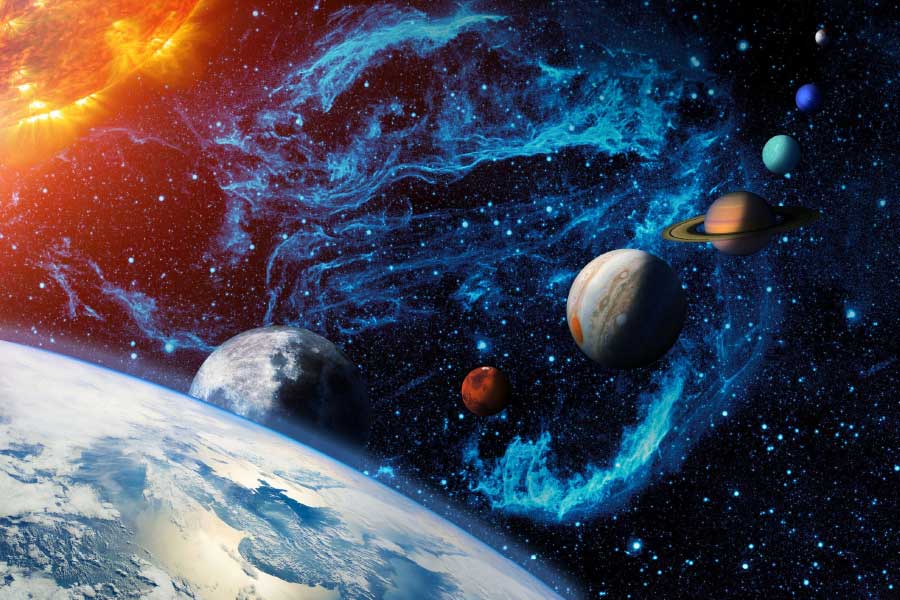 Mercury, Jupiter, Venus, Uranus, and Mars will line up with the Moon in the skies
