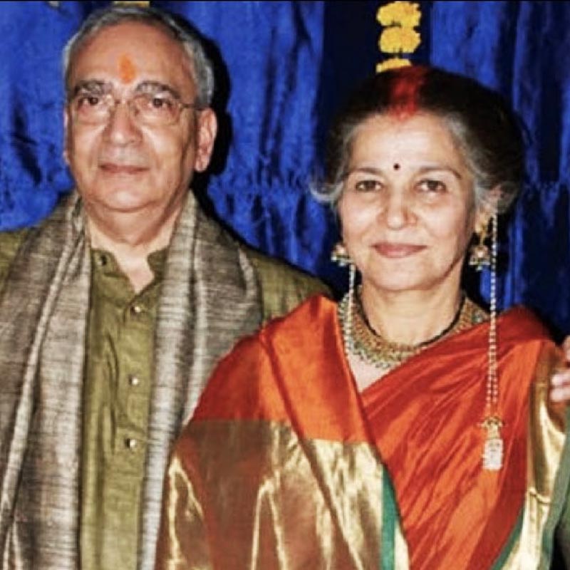  Suhasini Mulay with her husband