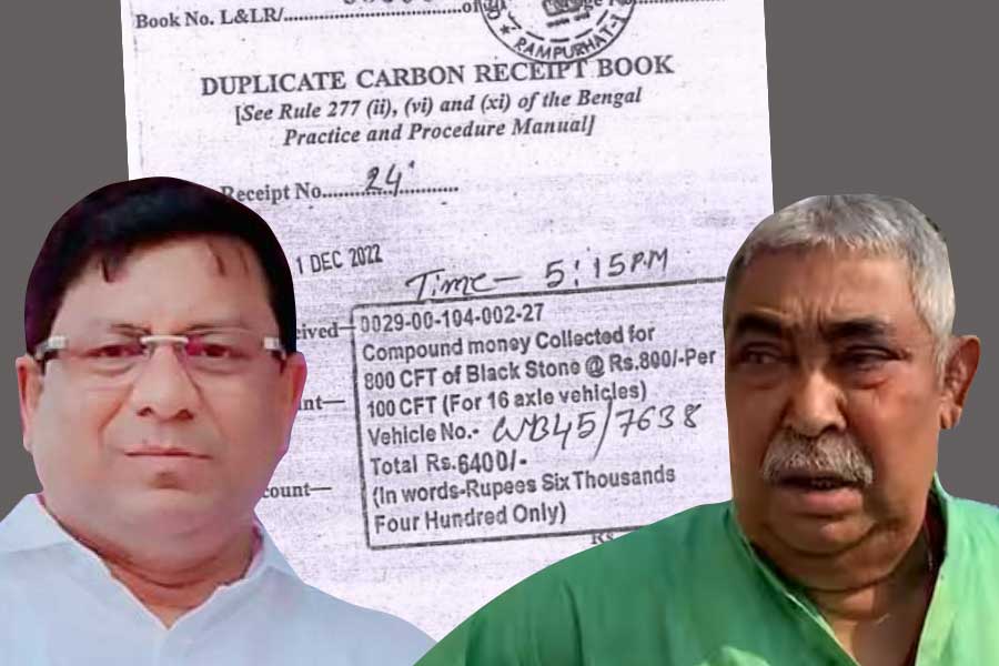 Picture of Anubrata Mondal and his \'close aide\' Businessman Tulu Mondal 