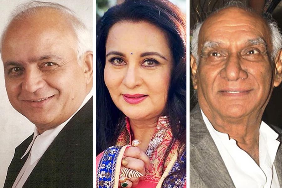 Poonam Dhillon, Ramesh Talwar and Yash Chopra