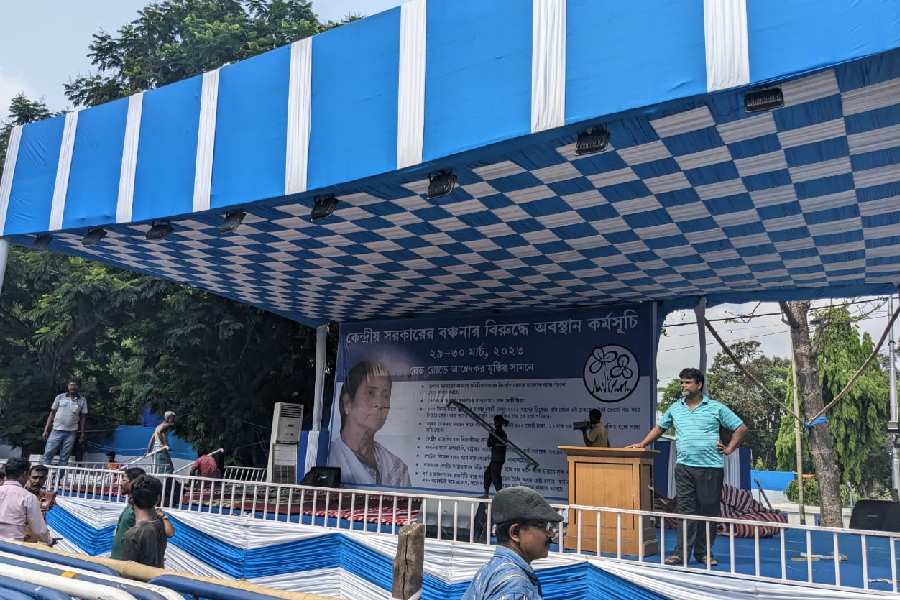 ধর্নায় বসলেও মুখ্যমন্ত্রীর সরকারি দায়িত্ব পালনে কোনও বাধা পড়বে না।