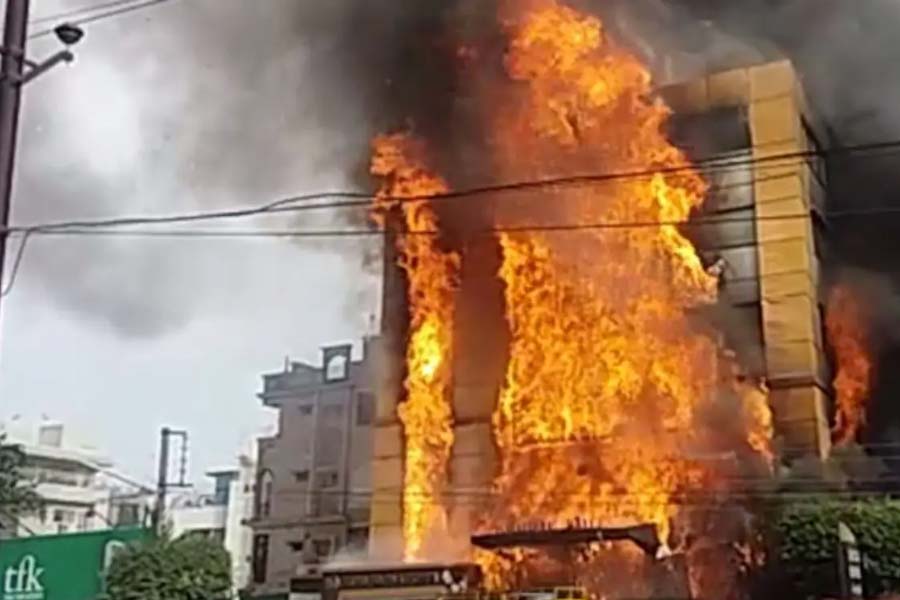 Image of Indore hotel fire 