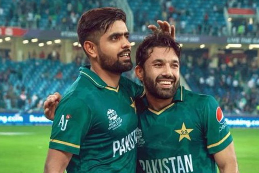 Picture of Babar Azam and Mohammad Rizwan