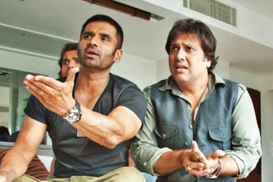 Govinda and Sunil Shetty
