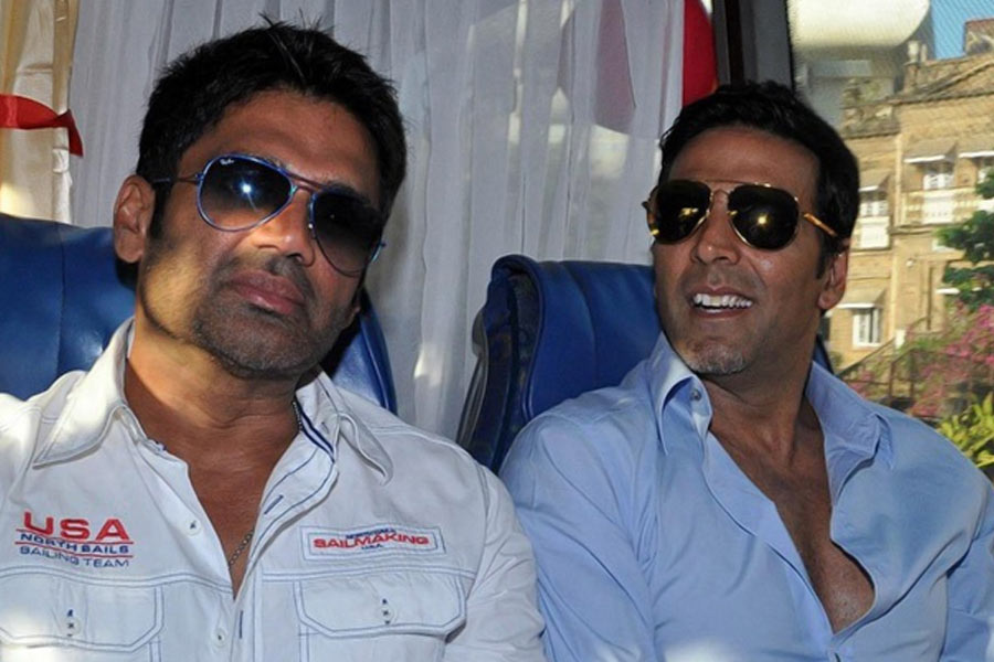 Sunil Shetty with Akshay Kumar