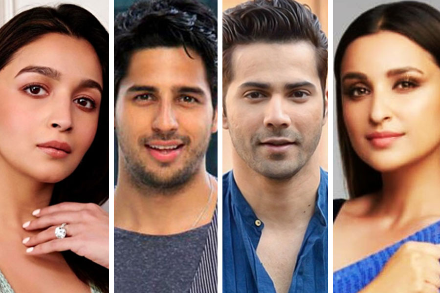 Parineeti Chopra, Alia Bhatt, Siddharth Malhotra, Varun Dhawan