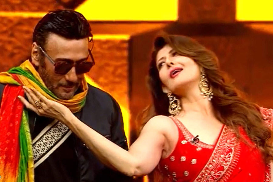 Sangeeta Bijlani with Jackie Shroff