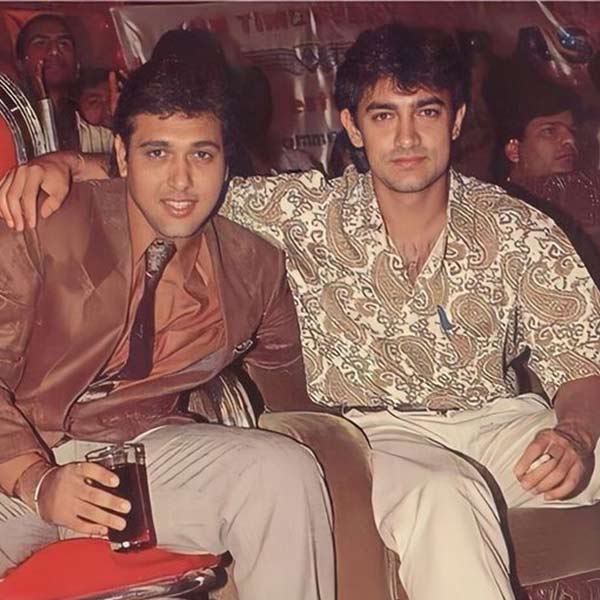 Govinda with Aamir Khan
