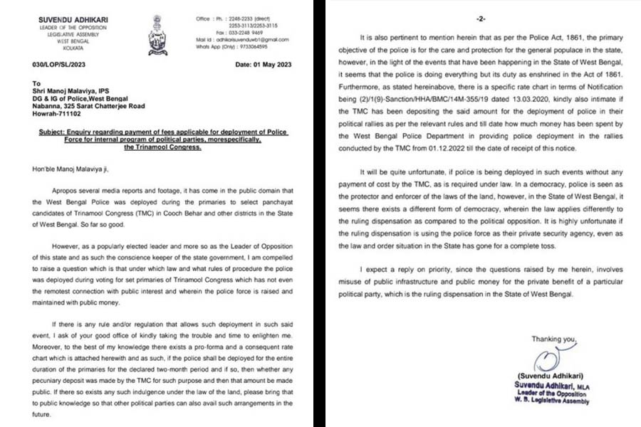 tweet of Suvendu Adhikari