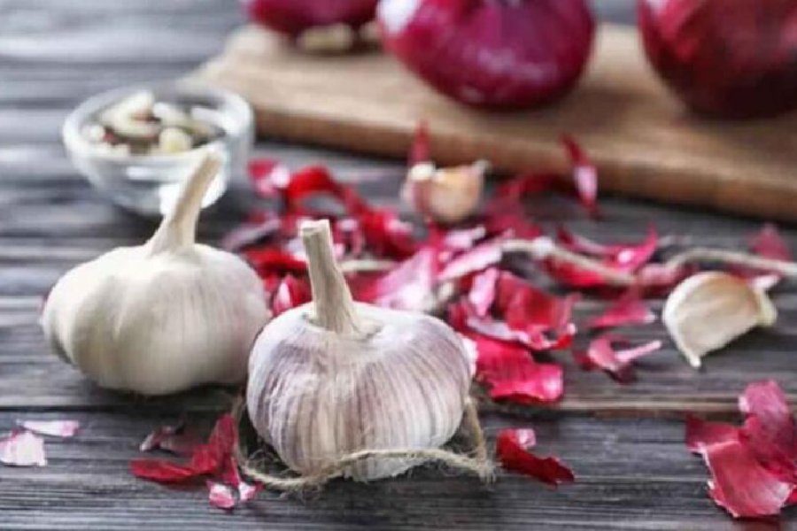 onion–garlic peels 