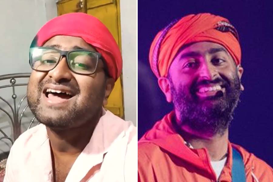 A man who exactly look like Arijit Singh whose video gone viral 