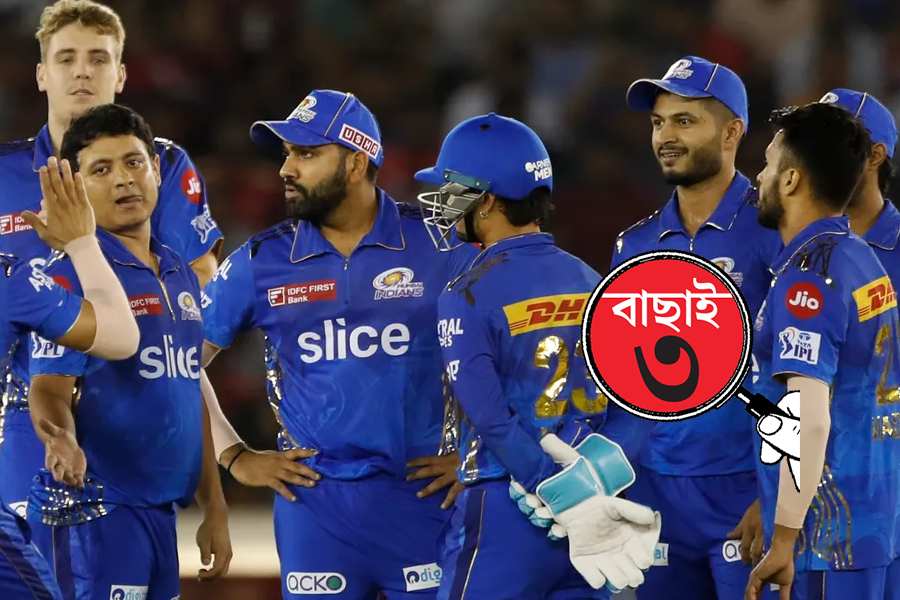 Picture of Mumbai Indians cricketers
