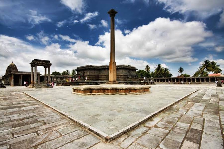 Anti-Gravity Pillar of Belur is standing mysteriously without any support.