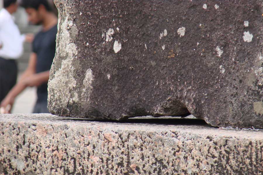 Anti-Gravity Pillar of Belur is standing mysteriously without any support.