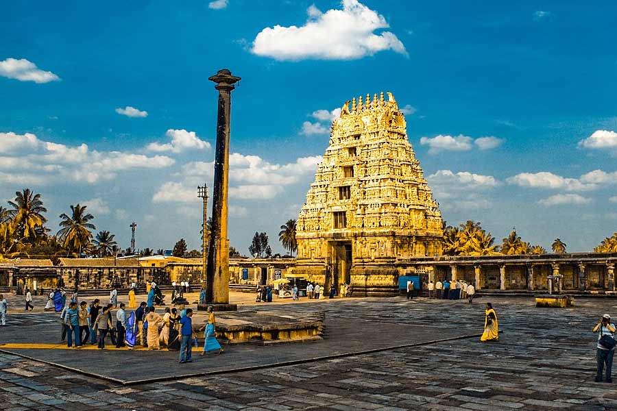 Anti-Gravity Pillar of Belur is standing mysteriously without any support.