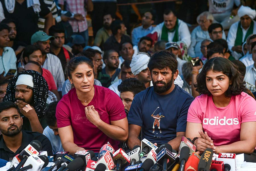 Wrestlers Protest in Delhi.