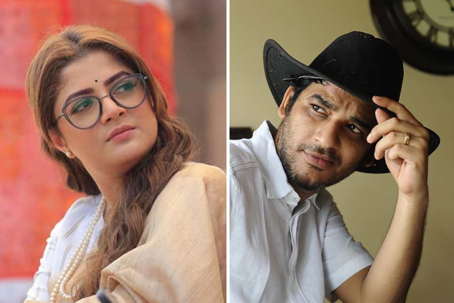 Srabanti and Ritwick paired up for Sayantan Ghoshal next