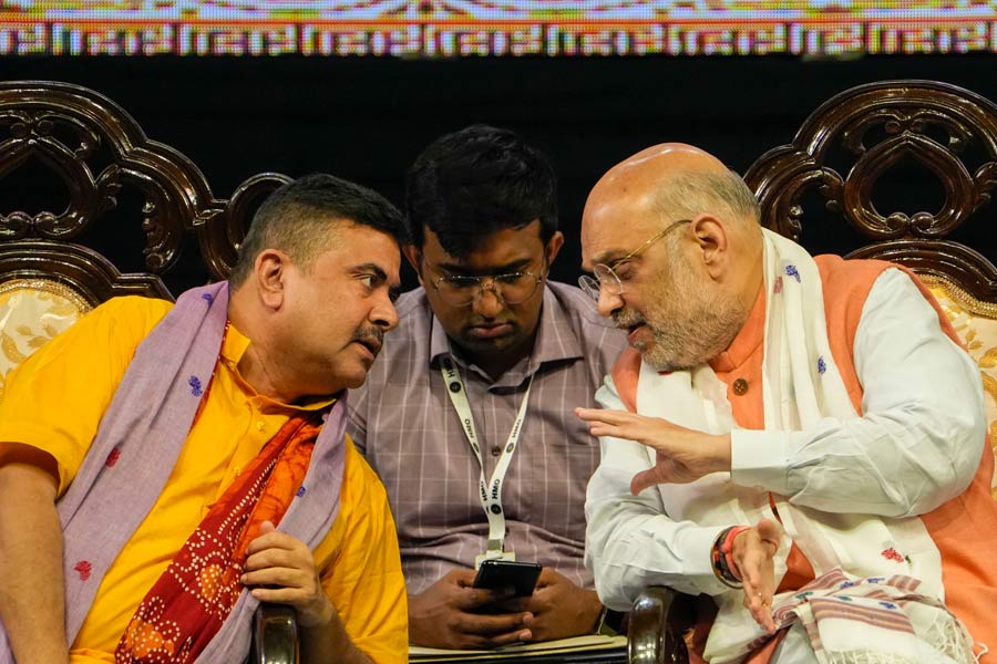 Suvendu Adhikari and Amit Shah