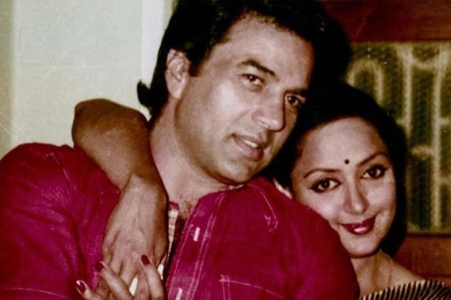 Dharmendra and Hema Malini